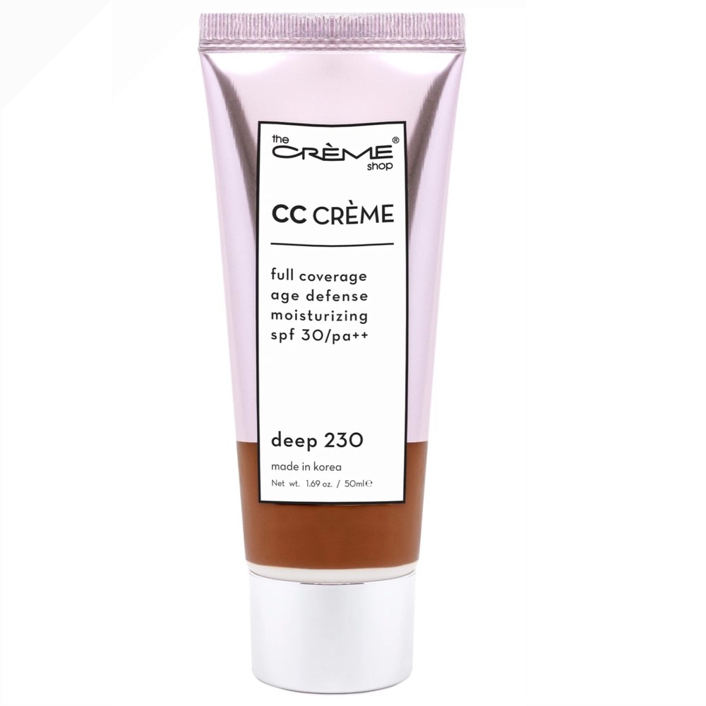 The Crème Shop CC Crème Full Coverage Age Defense SPF 30 Deep 230